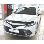 Дефлектор капота Toyota Camry SD (2017-) (темный)