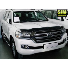 Дефлектор капота Toyota LC 200 (2015-) (темный)