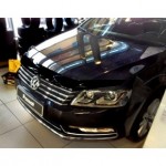 Дефлектор капота Volkswagen Passaт В7, SD, WG (2011-) темный