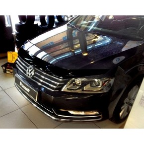 Дефлектор капота Volkswagen Passaт В7, SD, WG (2011-) темный