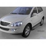 Пороги алюминиевые (Sapphire Silver) Ssang Yong Kyron (Ссанг Йонг Кайрон) (2006-)