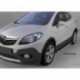Пороги алюминиевые (Brillant) Opel Mokka (2012-) (черн/нерж)