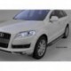 Пороги алюминиевые (Corund Silver) Audi (Ауди) Q7 (2009-2015) (нагр. до 40 кг.)
