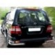 Защита заднего бампера Toyota Land Cruiser 100 (1998-2007) (уголки) d 70/48