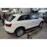 Пороги алюминиевые (Alyans) Audi (Ауди) Q3 (2011-)