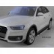 Пороги алюминиевые (Brillant) Audi (Ауди) Q3 (2011-) (черн/нерж)