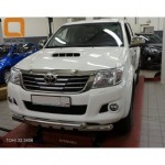 Защита переднего бампера Toyota Hilux (2012-2015) (Shark) d 76/76