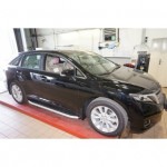 Пороги алюминиевые (Alyans) Toyota Venza (2013-)