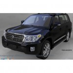 Защита штатных порогов Toyota Land Cruiser 200 (2012- /2015-) / Lexus LX 570 (2014-2015)/Lexus LX 570 Spor (2014-2015)  d42