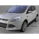 Пороги алюминиевые (Onyx) Ford Kuga (2013-/ 2016-)