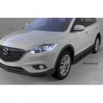 Пороги алюминиевые (Sapphire Black) Mazda (Мазда) CX9 (2013-)