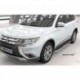 Пороги алюминиевые (Ring) Mitsubishi Outlander (Митсубиши Аутлендер) (06-12