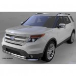 Защита переднего бампера Ford Explorer (2013-2015) (двойная) d 60/60