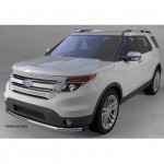 Защита переднего бампера Ford Explorer (2013-2015) (одинарная) d 60