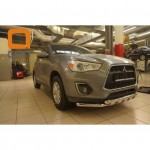 Защита переднего бампера Mitsubishi ASX (Митсубиши ASX) (2012-2016) (Shark) 60/60