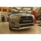 Защита переднего бампера Mitsubishi ASX (Митсубиши ASX) (2012-2016) (двойная) 60/60
