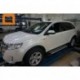 Пороги алюминиевые (Brillant) Ford Edge (2014-) (серебр)