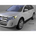 Пороги алюминиевые (Onyx) Ford Edge (2014-)