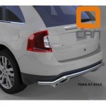 Защита заднего бампера Ford Edge (2014-) (одинарная волна) d 60