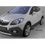 Пороги алюминиевые (Topaz) Opel Mokka (2012-)