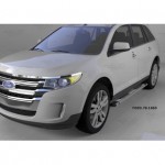Пороги алюминиевые (Emerald silver ) Ford Edge (2014-)