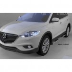 Пороги алюминиевые (Emerald silver ) Mazda (Мазда) CX9 (2013-)