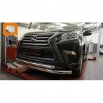 Защита переднего бампера Lexus GX460 (2014-) (двойная) d 76/60