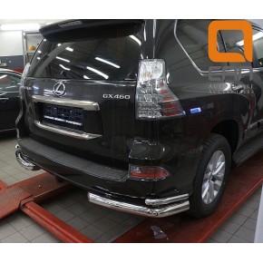 Защита заднего бампера Lexus GX460 (2014-) (уголки) d 76/42