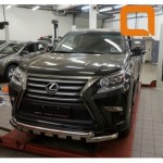 Защита переднего бампера Lexus GX460 (2014-) (Shark) d76/60
