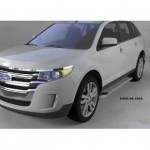 Пороги алюминиевые (Opal) Ford Edge (2014-)