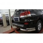 Защита заднего бампера Lexus LX570 (2014-2015) (уголки) d76/42
