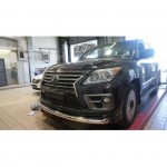 Защита переднего бампера Lexus LX570 Sport (2014-2015) (одинарная) d 76