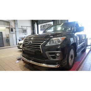 Защита переднего бампера Lexus LX570 Sport (2014-2015) (одинарная) d 76