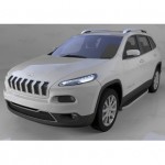 Пороги алюминиевые (Alyans) Jeep Cherokee Trailhawk (2014-)