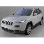 Пороги алюминиевые (Sapphire Black) Jeep Cherokee Trailhawk (2014-)