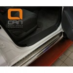 Пороги нержавеющая труба с листом C2 d60mm Hyundai Grand SantaFe (2012-)