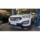 Защита переднего бампера Hyundai Grand SantaFe (2013-) (двойная) d60/60 (несовместима с защитой картера)