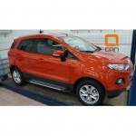 Пороги алюминиевые (Sapphire Silver) Ford EcoSport (2014-)