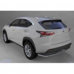 Защита заднего бампера Lexus NX 200 (2014-) (одинарная) d 42