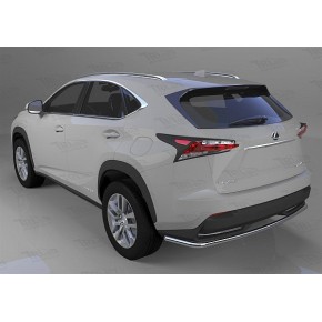 Защита заднего бампера Lexus NX 200 (2014-) (одинарная) d 42