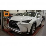 Защита переднего бампера Lexus NX 200 (2014-) (одинарная) d 42