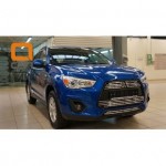 Решетка радиатора и бампера Mitsubishi ASX (2012-2016) d 16 (3 части)
