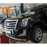Защита переднего бампера Cadillac Escalade (2014-) (одинарная) d 76
