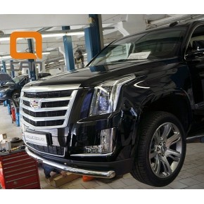 Защита переднего бампера Cadillac Escalade (2014-) (одинарная) d 76