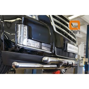 Защита переднего бампера Cadillac Escalade (2014-) (Shark) d 76