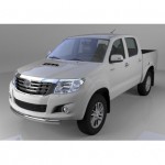 Защита переднего бампера Toyota Hilux (2012-2015) короткая (овал) d 75x42*