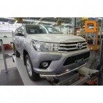 Защита переднего бампера Toyota Hilux (2015-) / Toyota Fortuner (2017-) (одинарная) d76