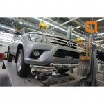 Защита переднего бампера Toyota Hilux (2015-) / Toyota Fortuner (2017-) (двойная Shark) d76/76