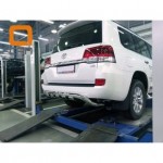 Защита заднего бампера Toyota Land Cruiser 200 (2015-) (кроме Executive, Excalibur) d 76
