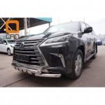 Защита переднего бампера Lexus LX (2015-) (Shark) d76/76